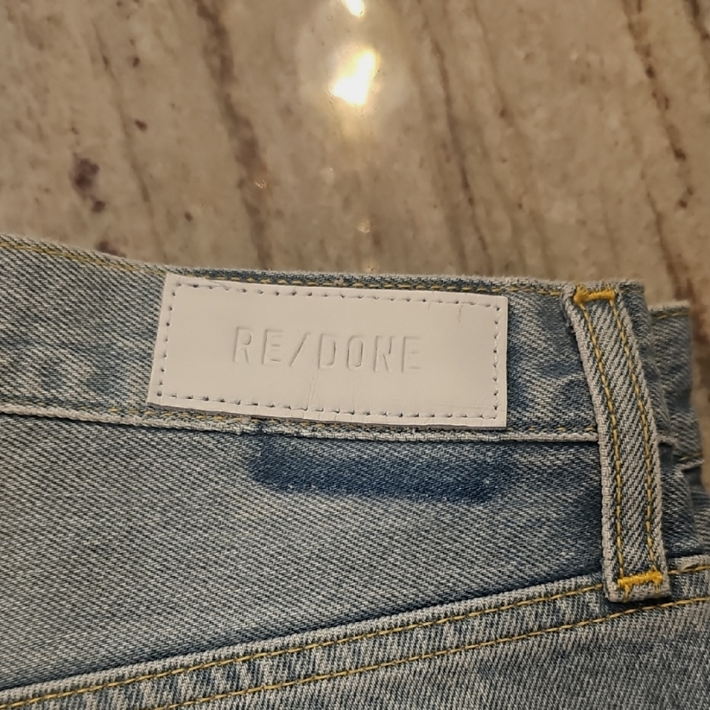 Re/Done Faded Blue Denim Jeans
